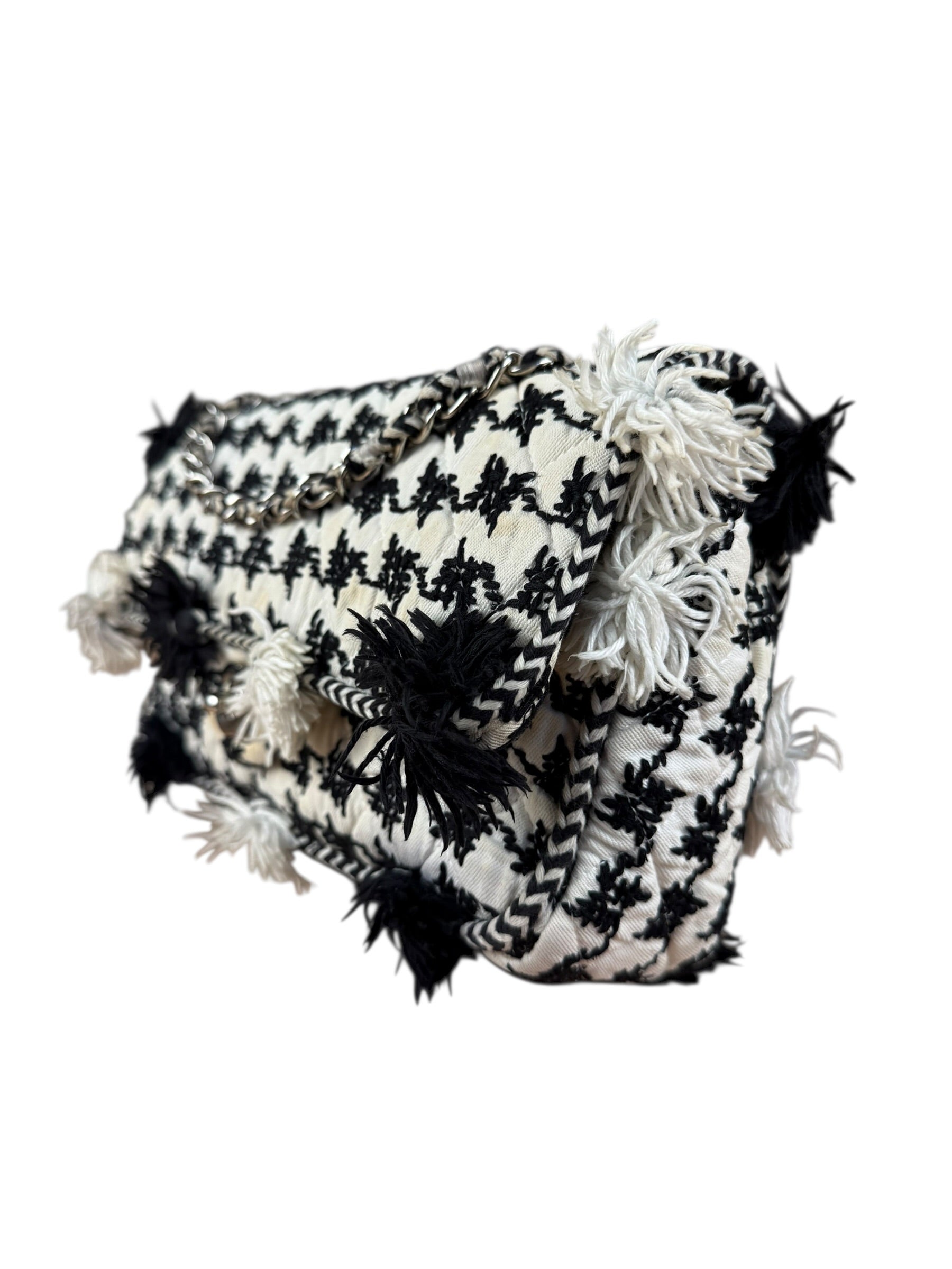 Chanel Tweed Woven Medium Classic Double Flap Bag 2014