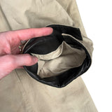 Prada Khaki Button Down Jacket Leather Lining