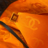 Chanel Brown Quilted Leather Cambon Ligne Shoulder Tote 2004