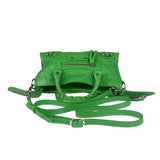 Balenciaga Green Leather Small Le City Two-Way Bag
