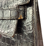 Hermes 1985 Black Crocodile Kelly 35