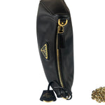 Prada Black Saffiano Leather Re-Edition Two-Way Bag