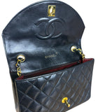 Chanel CC Black Classic Flap Bag 1988