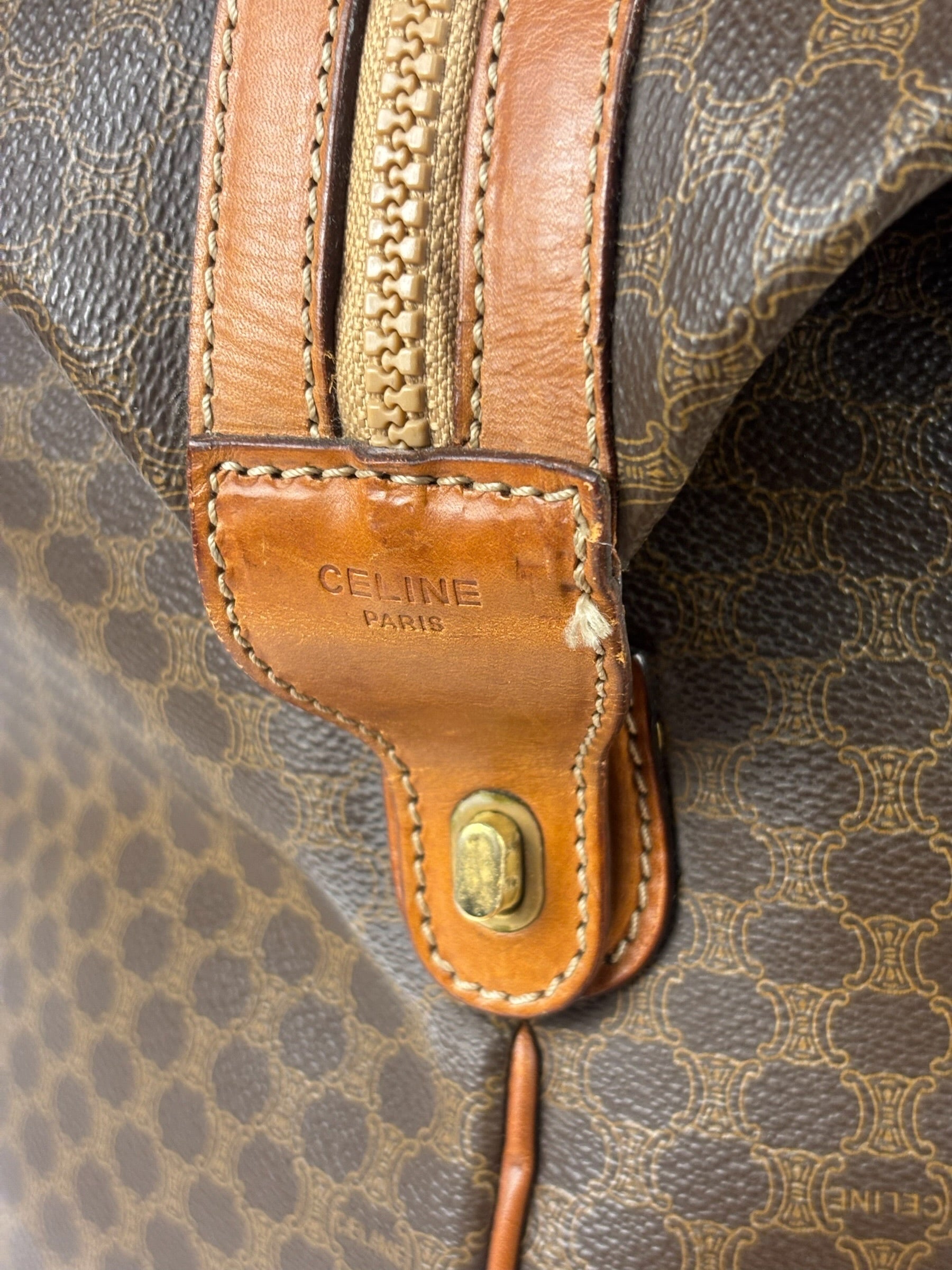 Celine Vintage Macadam Duffle Bag