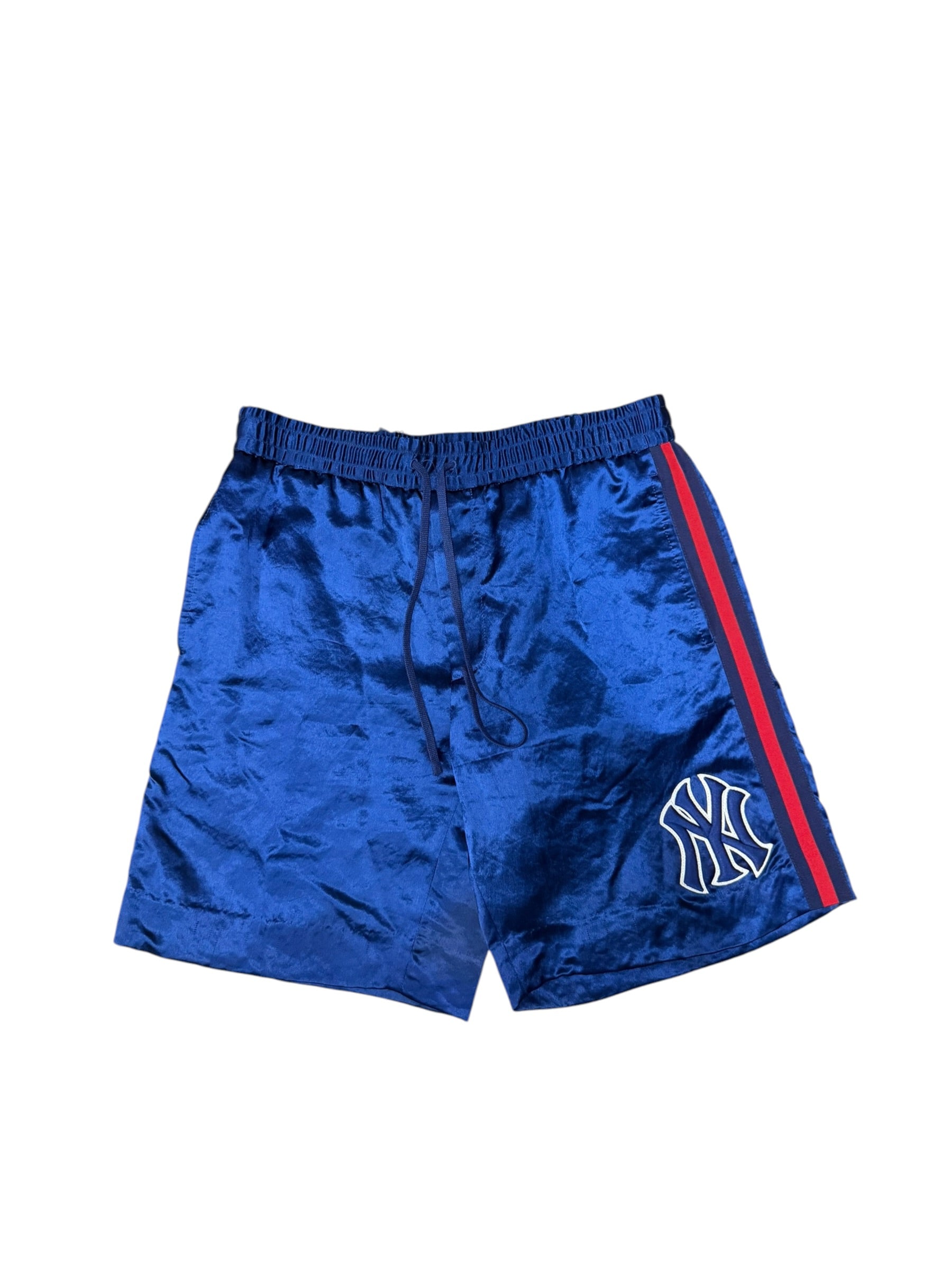 Gucci Vintage Blue NY Yankees Acetate Shorts