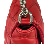 Louis Vuitton Red Lambskin GO-14 Malletage Shoulder Bag