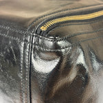 Yves Saint Laurent Black Patent Leather Downtown Tote