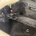 Chanel Lipstick Black Satin Single Flap Bag 2005
