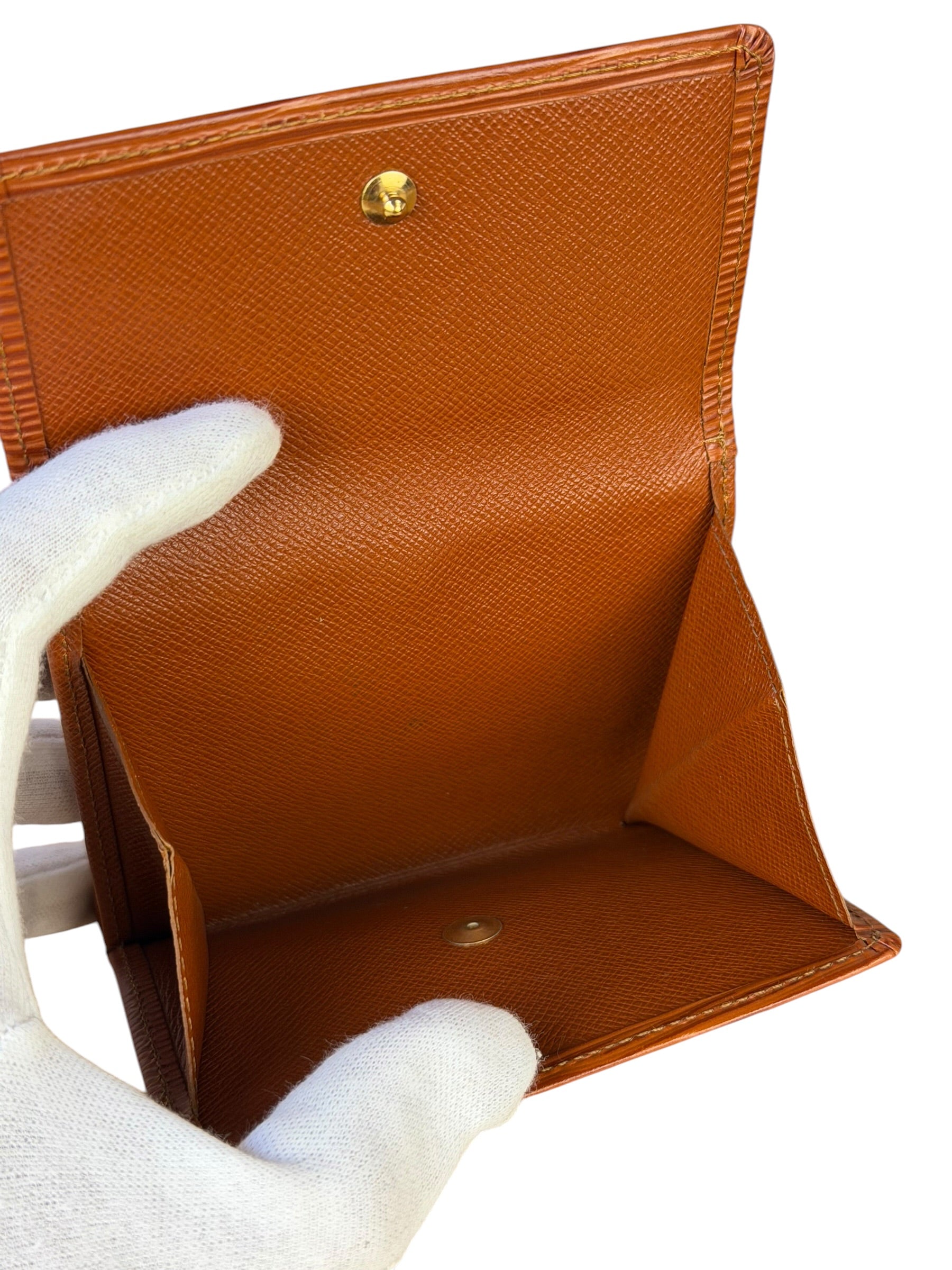 Louis Vuitton Brown Leather Elise Compact Wallet