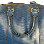 Louis Vuitton Blue Epi Leather Keepall 45