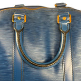 Louis Vuitton Blue Epi Leather Keepall 45