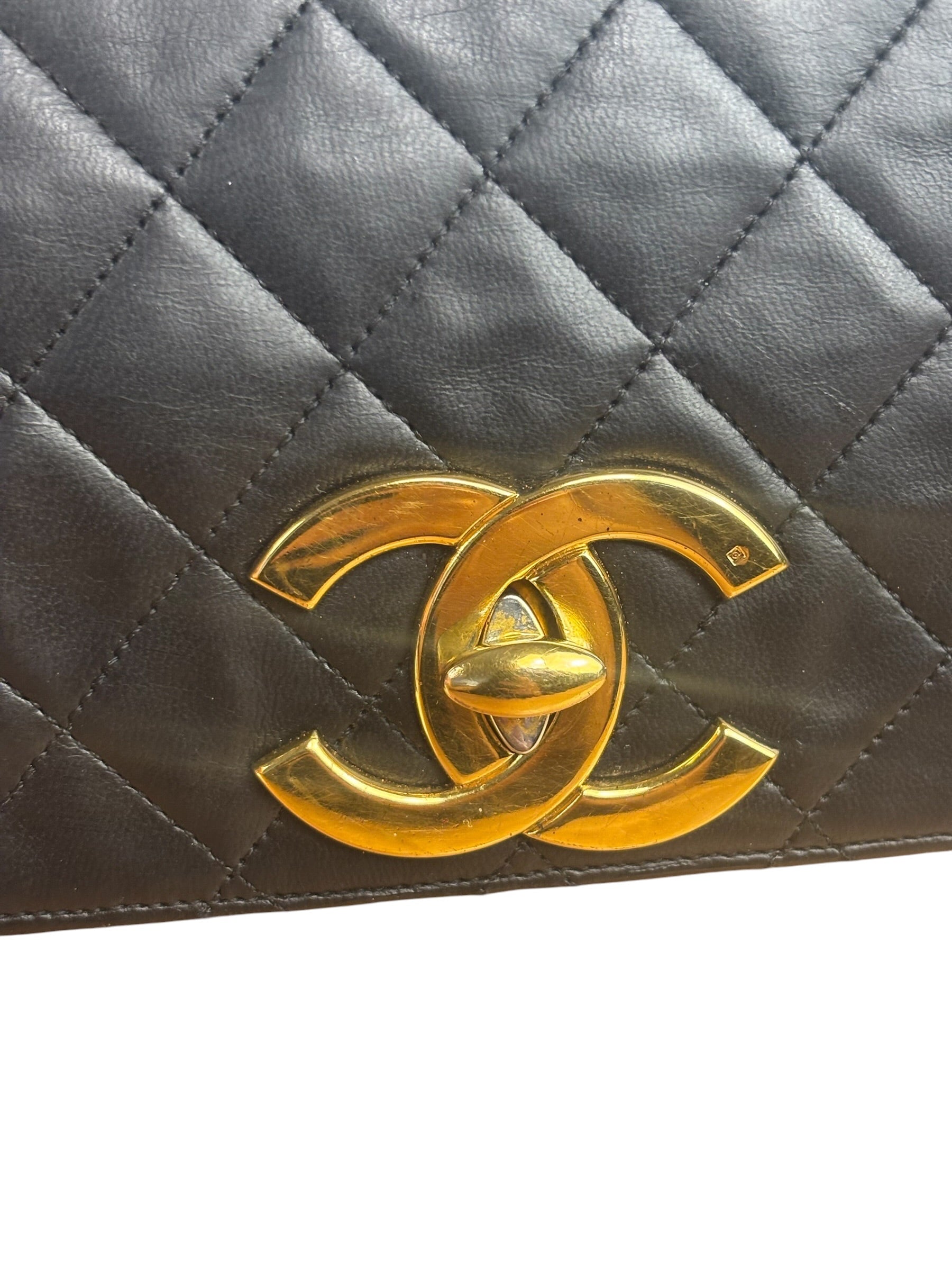 Chanel Black Small Quilted Flap Shoulder Bag 86-88