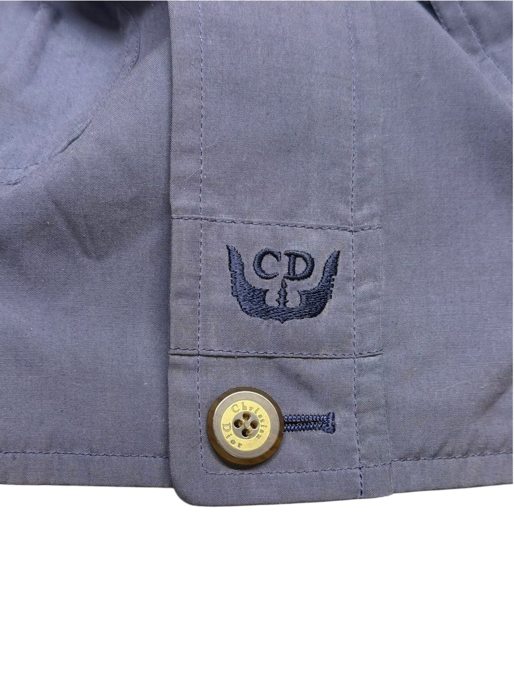 Vintage Christian Dior Blue Monsieur Zip-Up Jacket