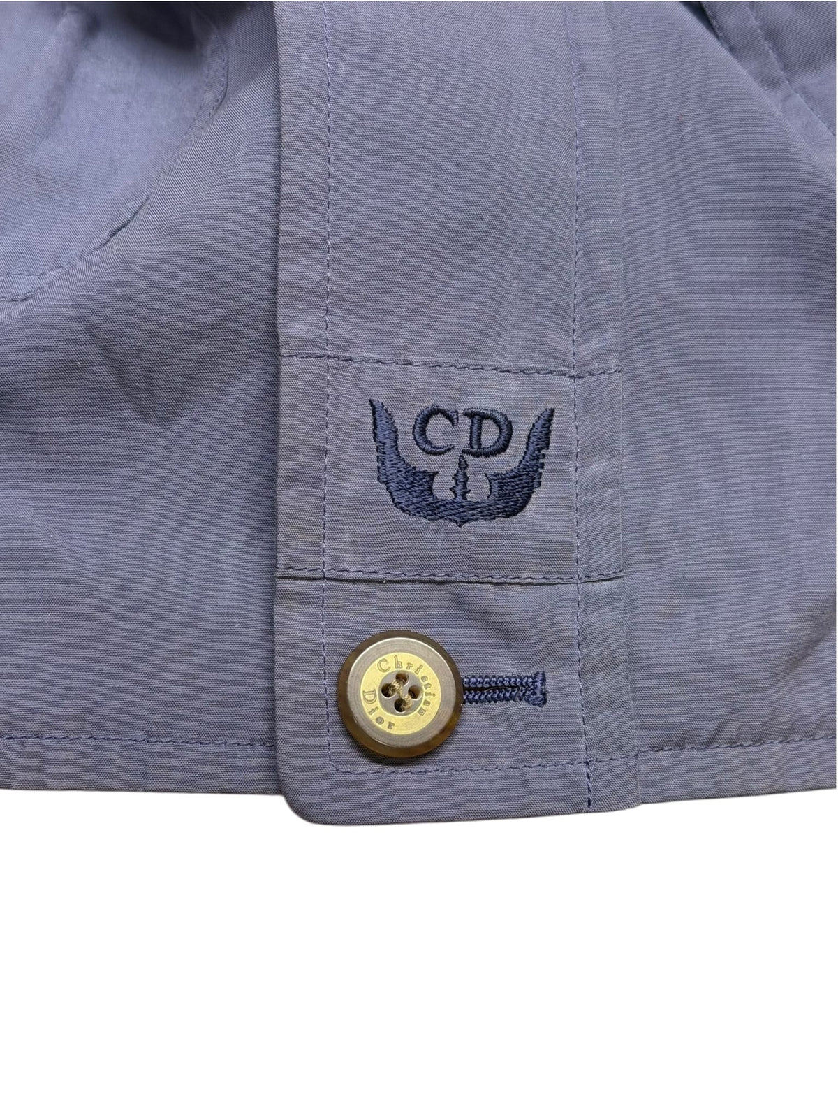 Vintage Christian Dior Blue Monsieur Zip-Up Jacket