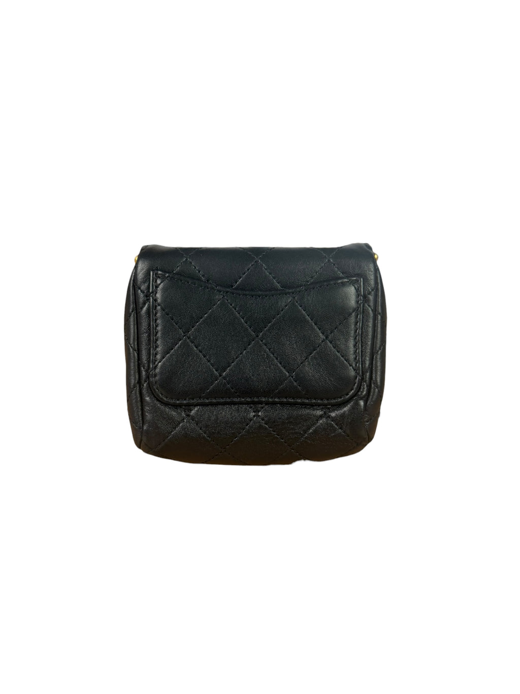 Chanel Black Quilted Leather Kiss-Lock My Crush Micro Bag 2020