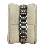 Gucci 940L 2 Tone Cream Round Stick Dial