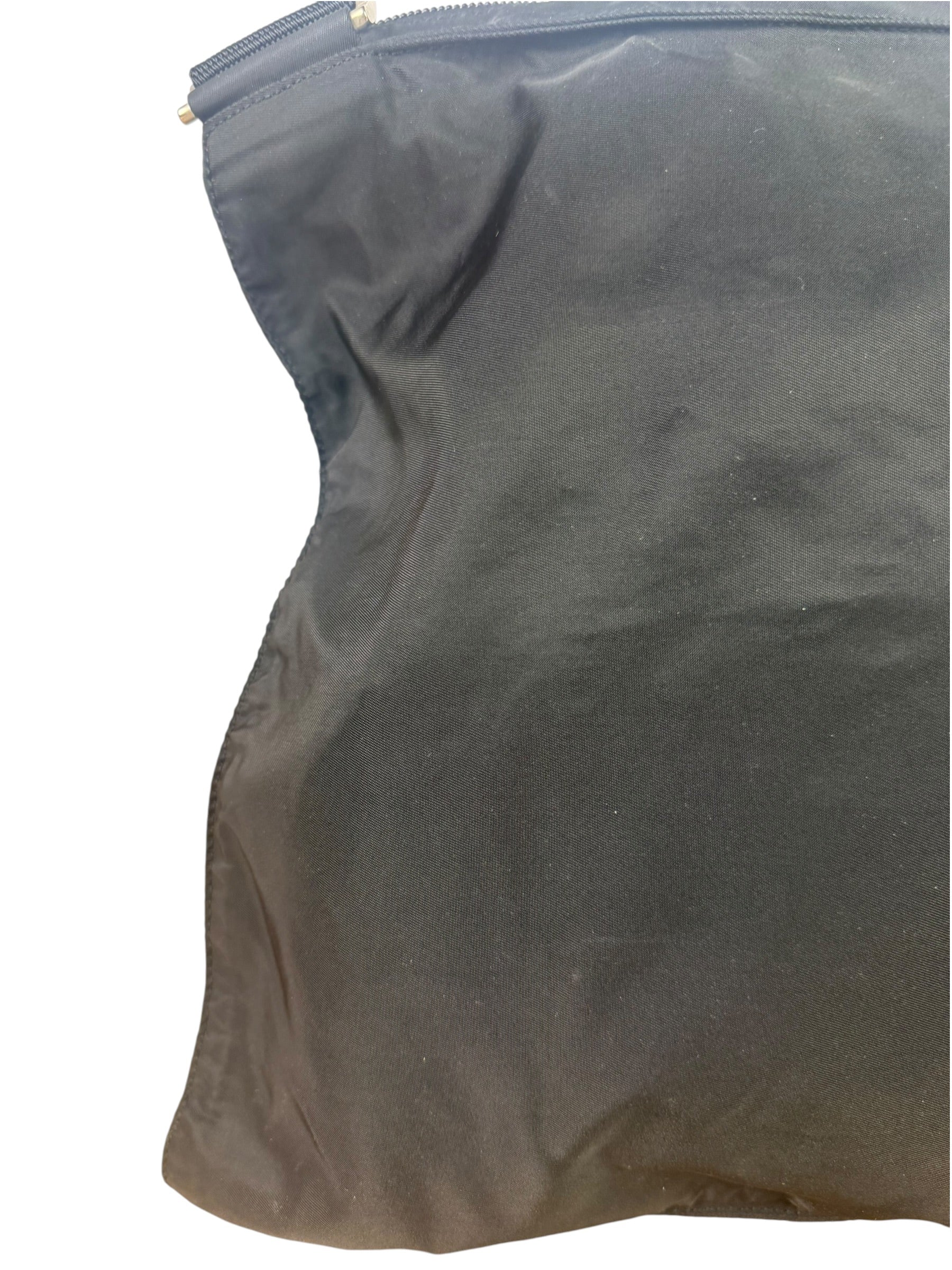 Prada Black Tessuto Nylon Flat Tote Bag