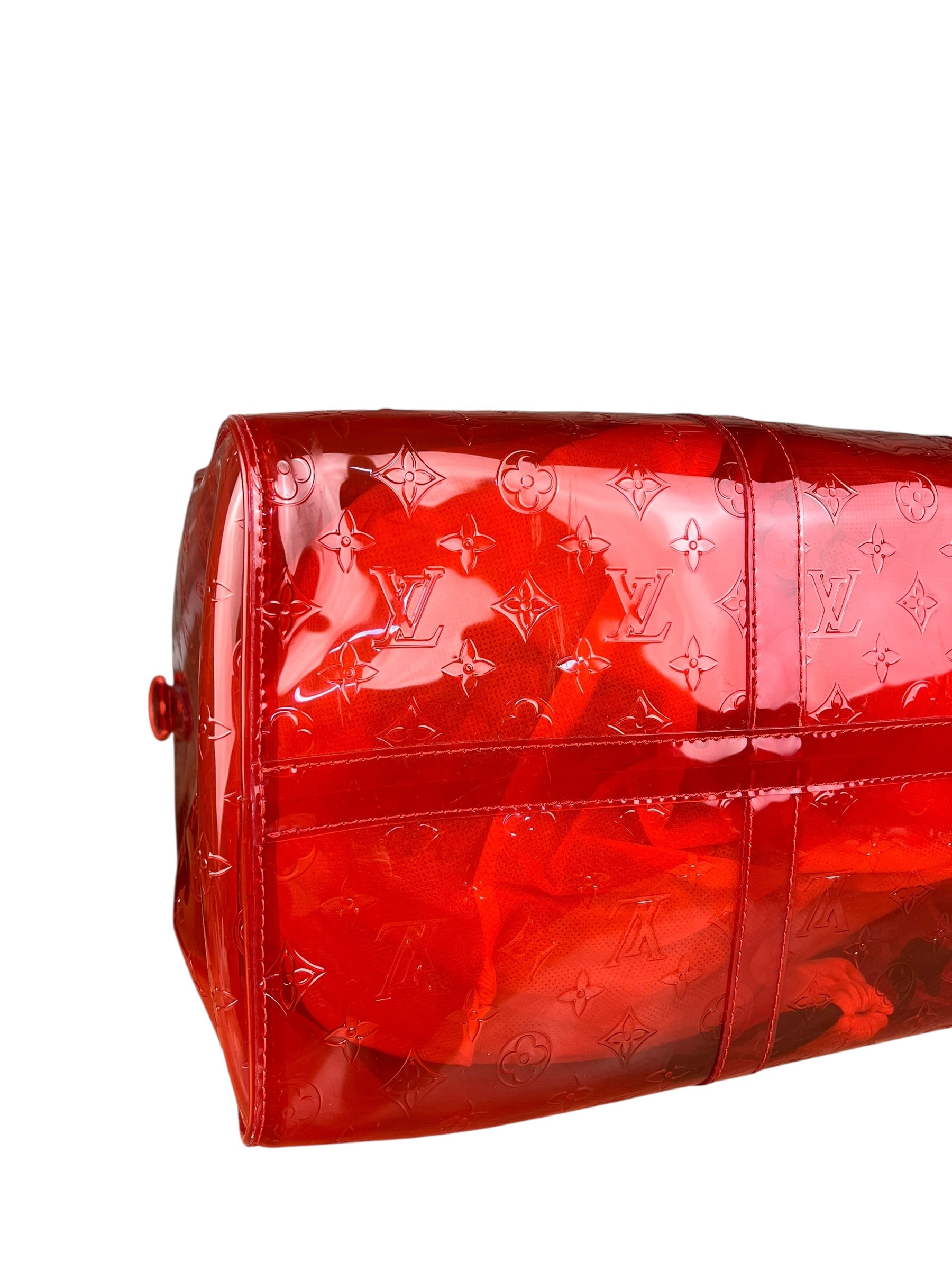 Louis Vuitton X Virgil Abloh Red Monogram PVC Bandouliere 50
