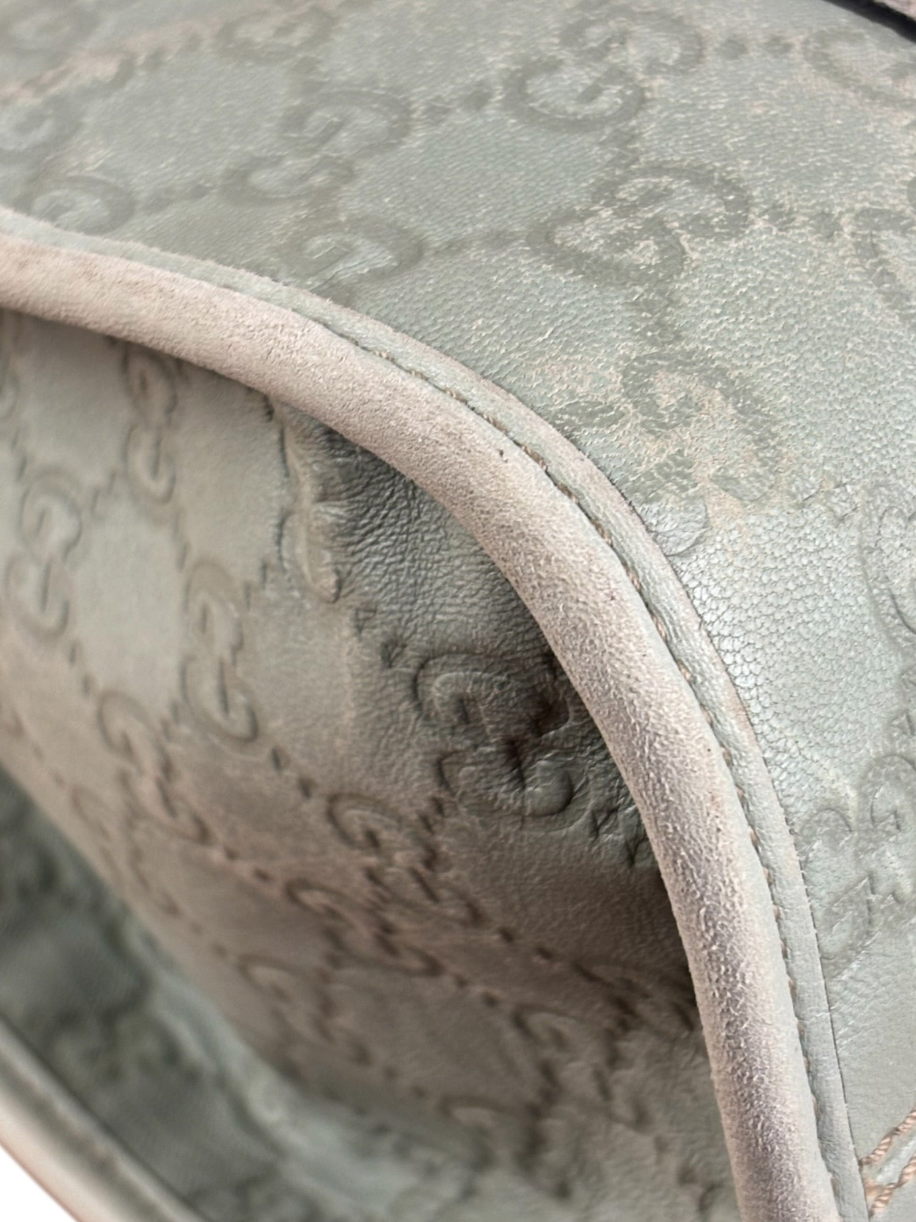 Gucci Green GG Monogram Guccissima Jackie Hobo Bag