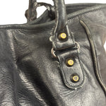 Balenciaga Vintage Black Leather Classic Sunday Tote Bag