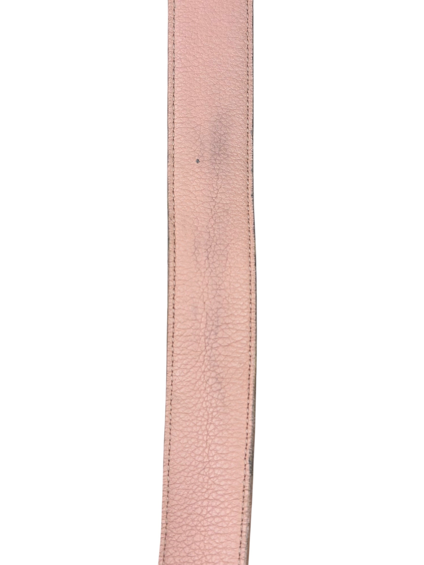 Louis Vuitton Peach/Monogram LV Initiales 30MM Reversible Belt