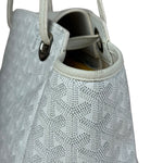 Goyard White Goyardine Sac Rouette PM Shoulder Tote
