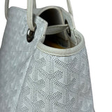 Goyard White Goyardine Sac Rouette PM Shoulder Tote