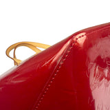 Louis Vuitton Red Monogram Vernis Bellevue Handbag PM