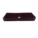 Christian Dior Vintage Canvas Maroon Long Wallet