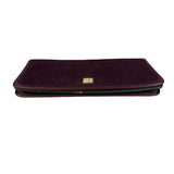 Christian Dior Vintage Canvas Maroon Long Wallet