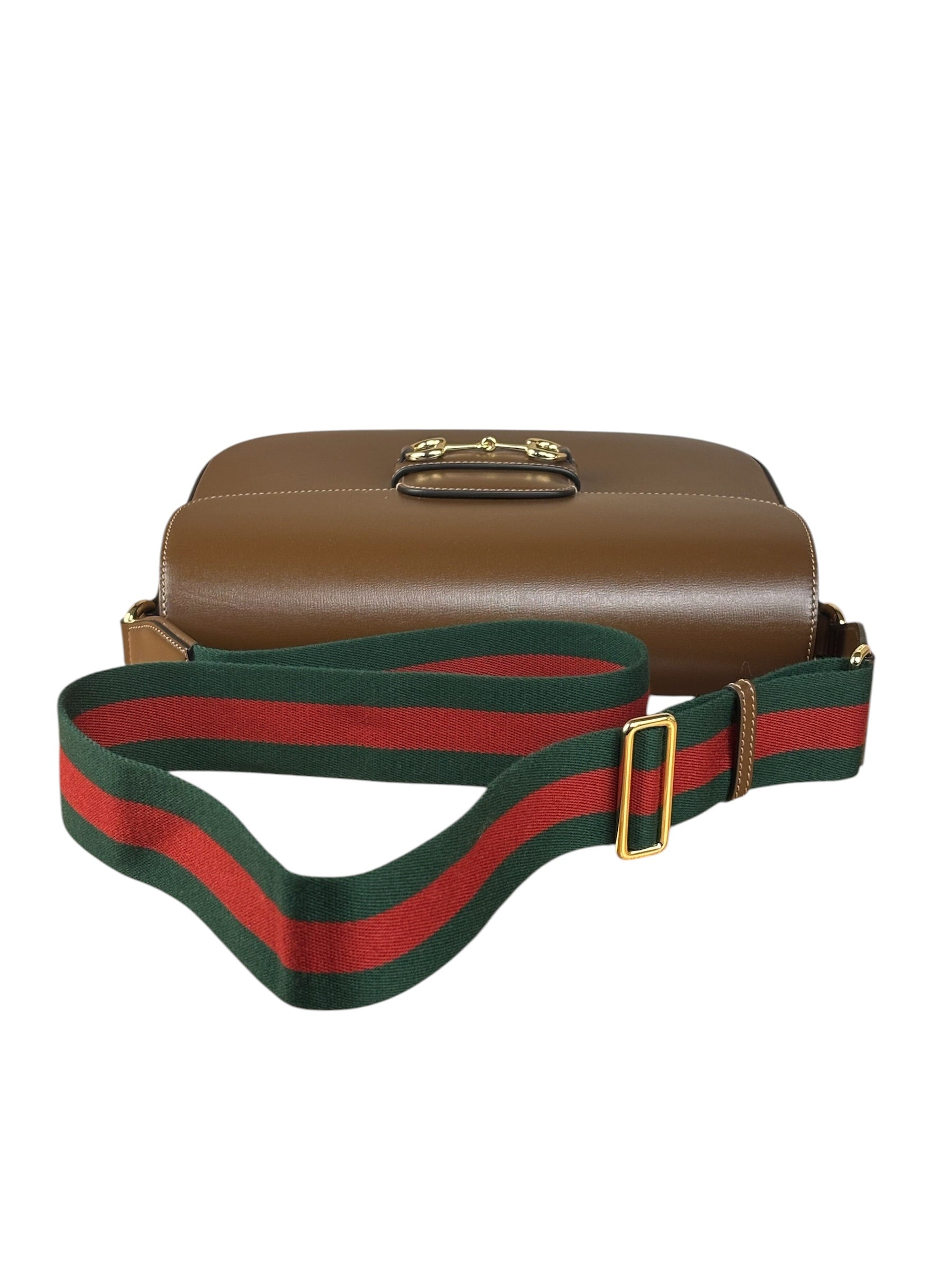 Gucci Tan Brown 1955 Horsebit Shoulder Bag