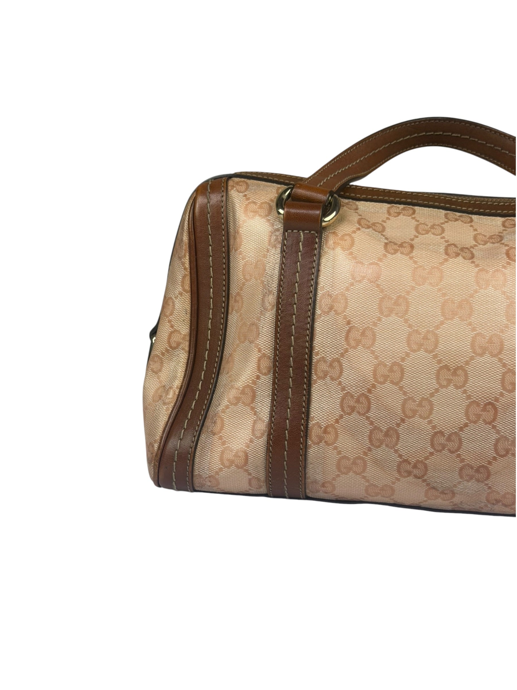 Gucci Pink GG Crystal Duchessa Boston Bag