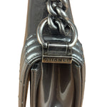 Chanel Gray Patent Leather Boy Flap Shoulder Bag