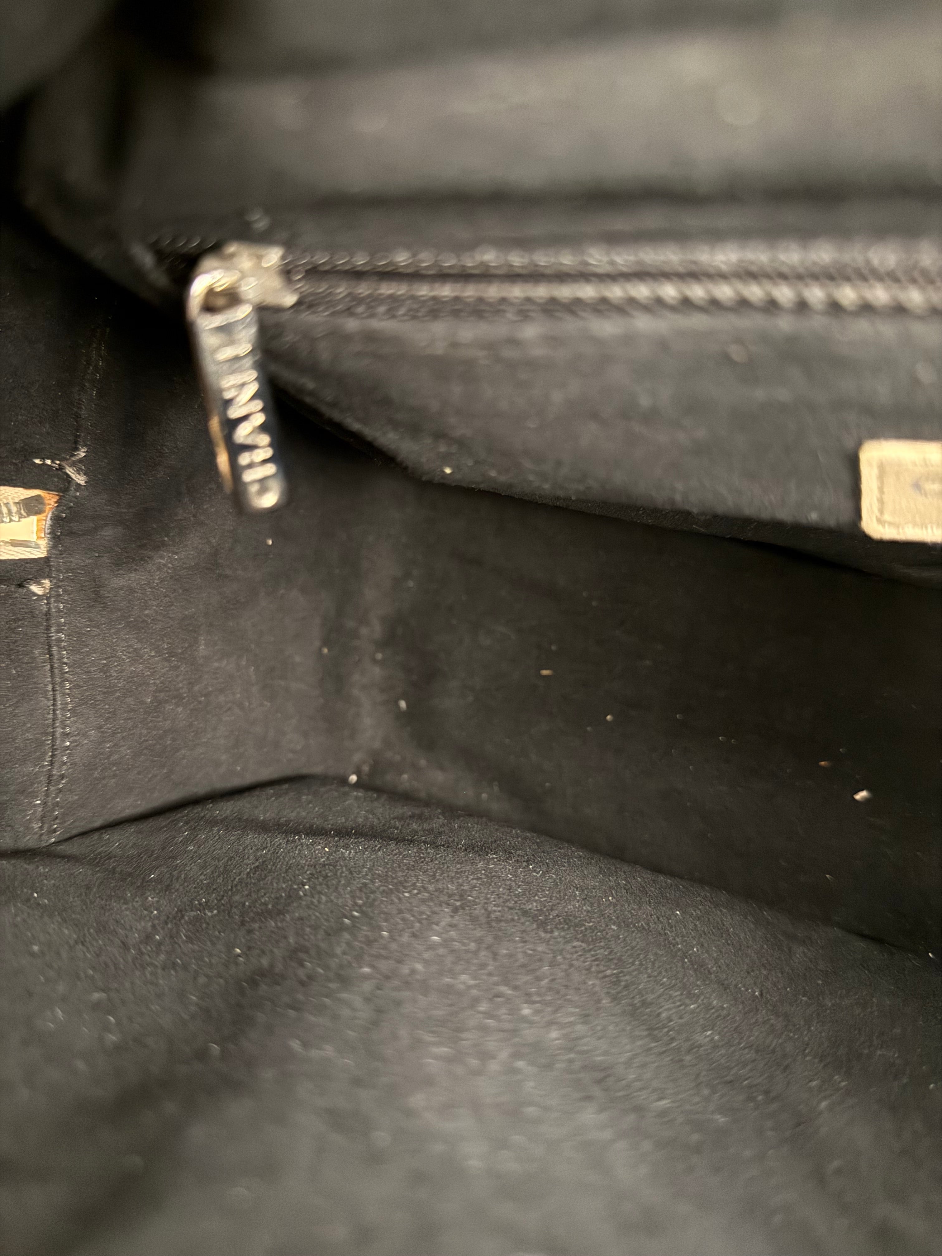 Chanel Vintage Patent Chocolate Bar Bowler Bag