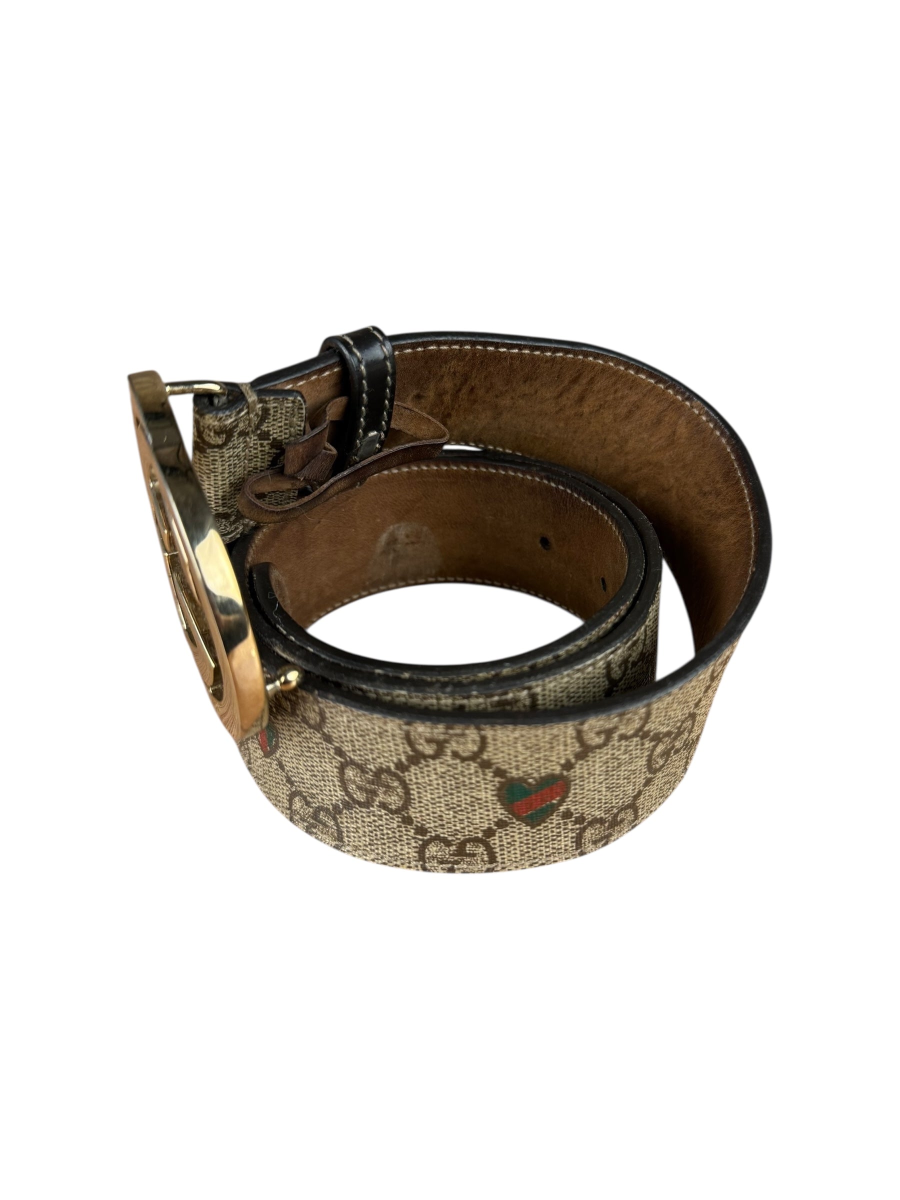 Gucci Heart GG Supreme Belt