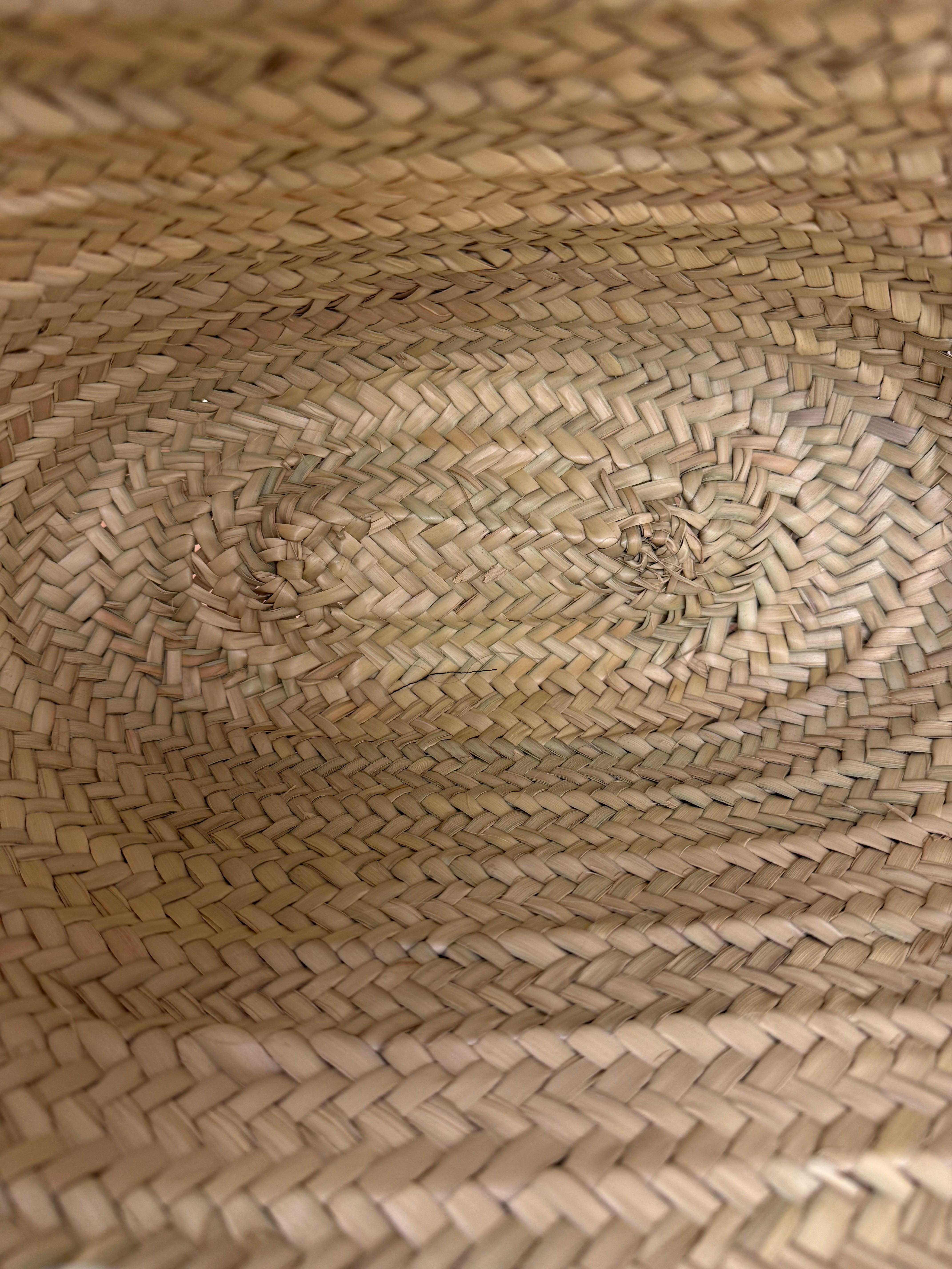 Versace Wicker Woven White Medusa Top Handle Tote
