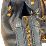 Balenciaga Light Blue Arena Leather Classic Le City