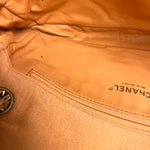 Chanel CC Flap Bag Peach Jersey Quilt
