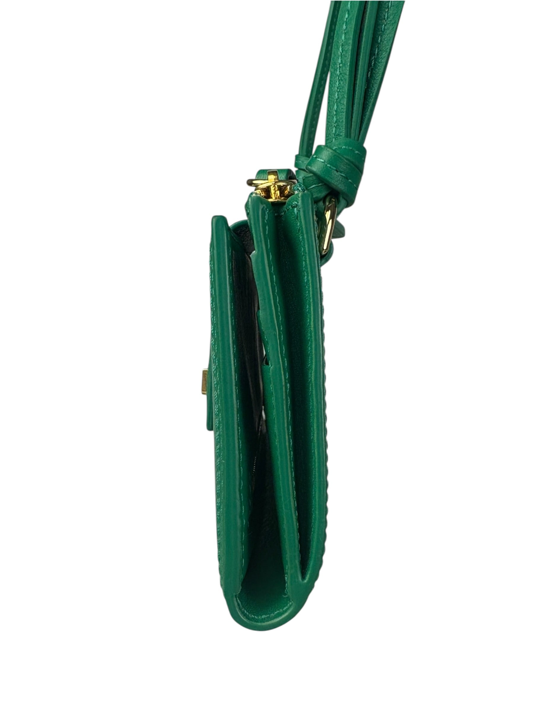 Jacquemus Green Le Pichoto Leather Shoulder Bag