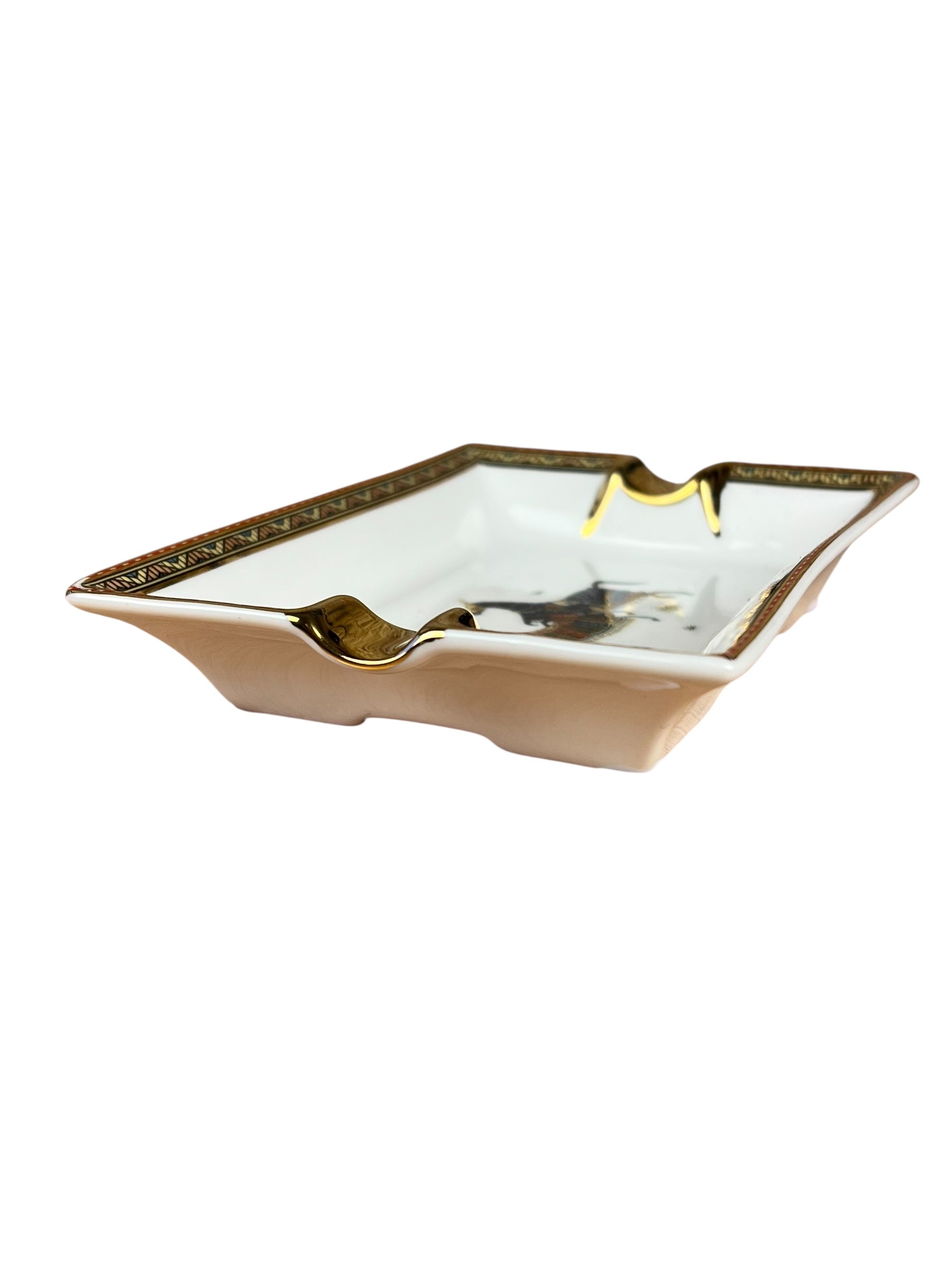Hermes Cheval d'Orient Porcelain Ashtray
