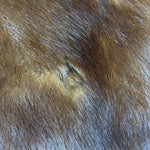 Vintage Brown Fur Tailed Shawl