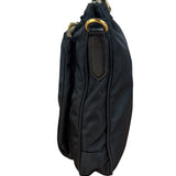 Prada Black Tessuto Nylon Leather Trim Crossbody Shoulder Bag