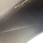 YSL Black Lambskin Matelasse Medium Loulou Shoulder Bag