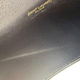 YSL Black Lambskin Matelasse Medium Loulou Shoulder Bag
