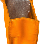 Chanel Vintage Orange Caviar Leather Tote 1989