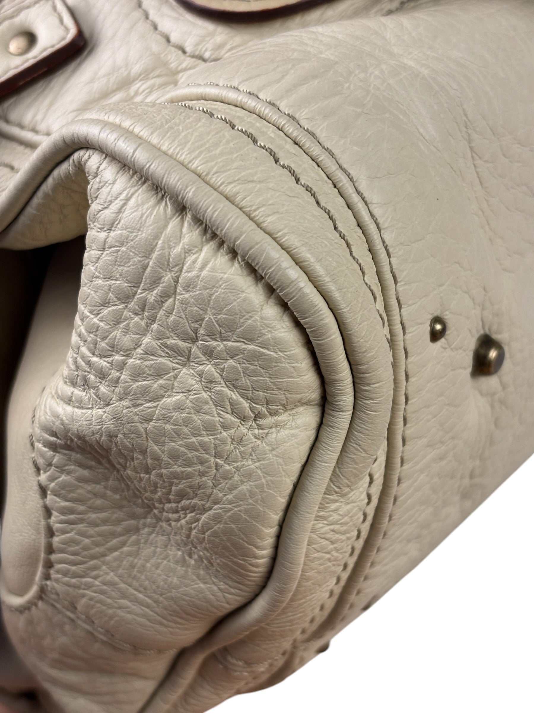 Chloe Beige Leather Paddington Shoulder Bag