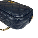 Chanel Navy Quilted Lambskin Small Camera Bag 2019