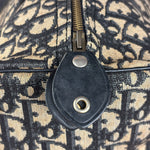 Christian Dior Vintage Navy Trotter Boston Bag