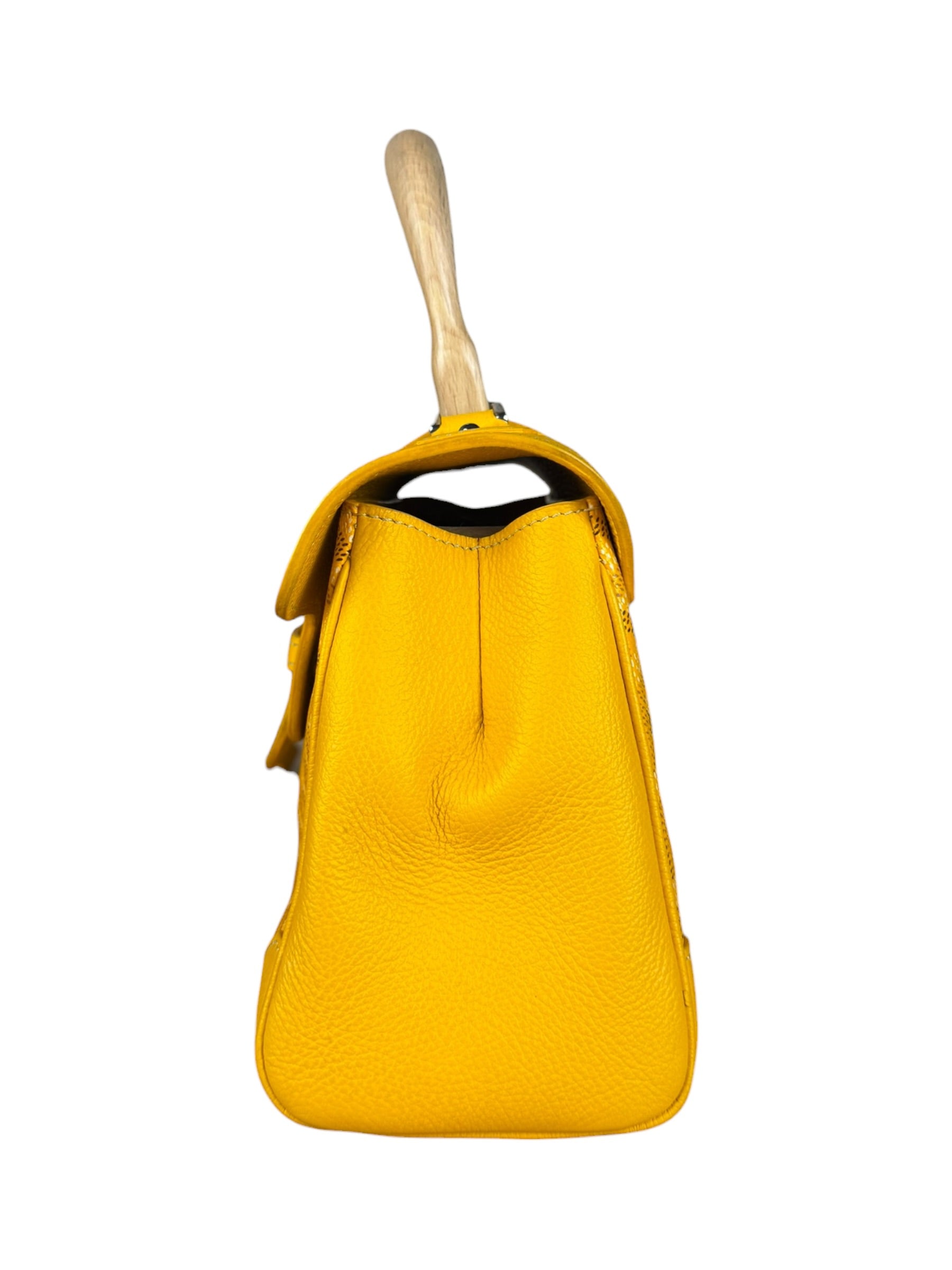 Goyard Mini Goyardine Soft Saigon Top Handle Bag Yellow