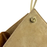 Bottega Veneta Beige Suede/Leather Trim Intrecciato Flower Basket Tote